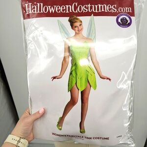 Women's Tinkerbell Costume Size L NWT